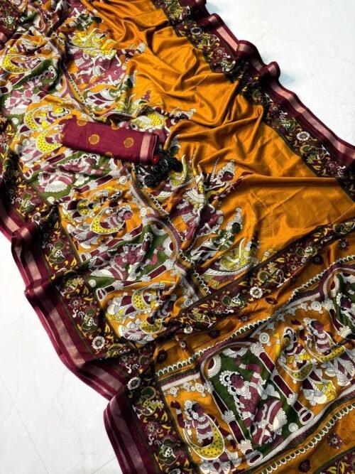 Kalamkari Mal Cotton - 1734